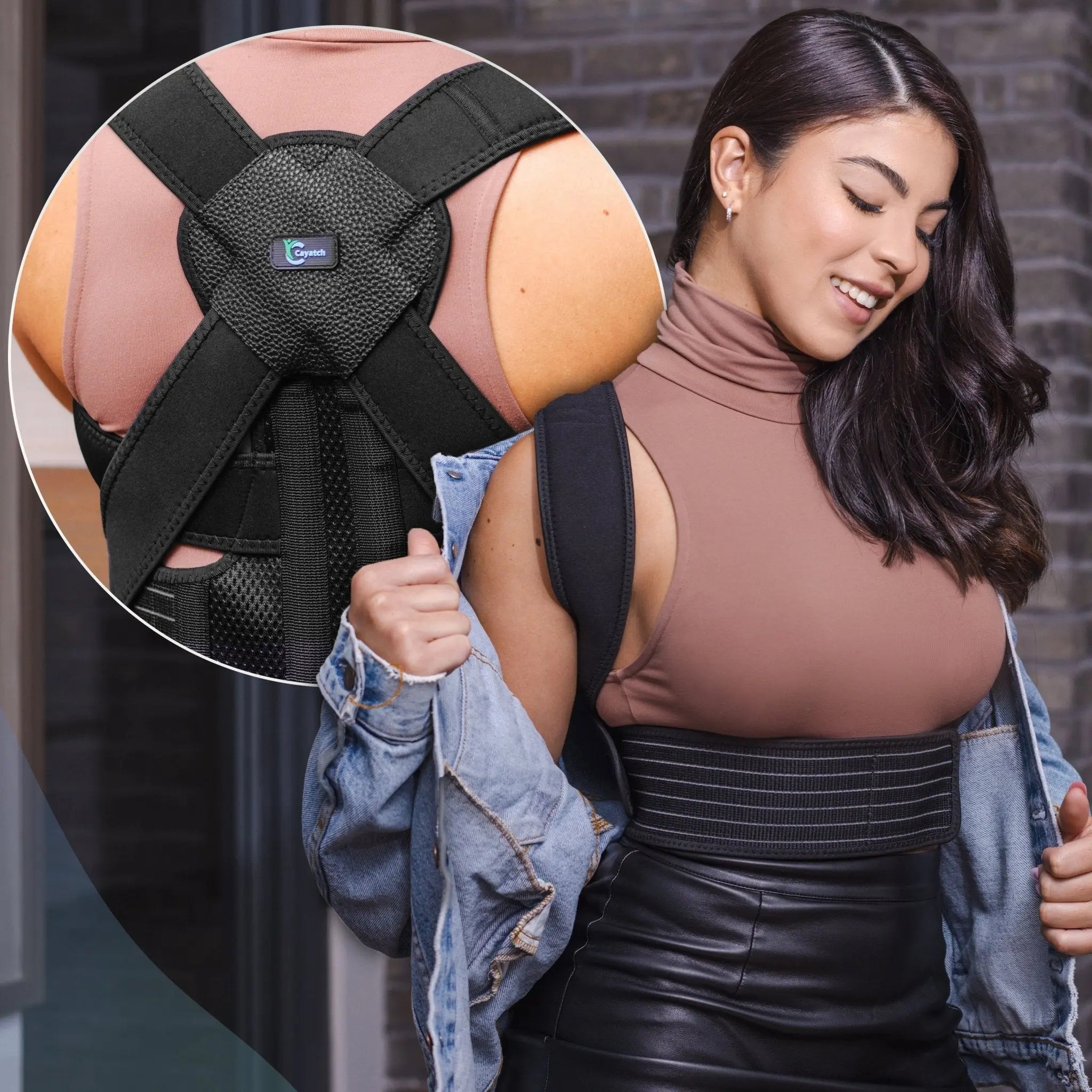 Full Back Support Posture Corrector for Men and Women HSA FSA eligible Lifetime Warranty Free 2 Day Shipping Size Large