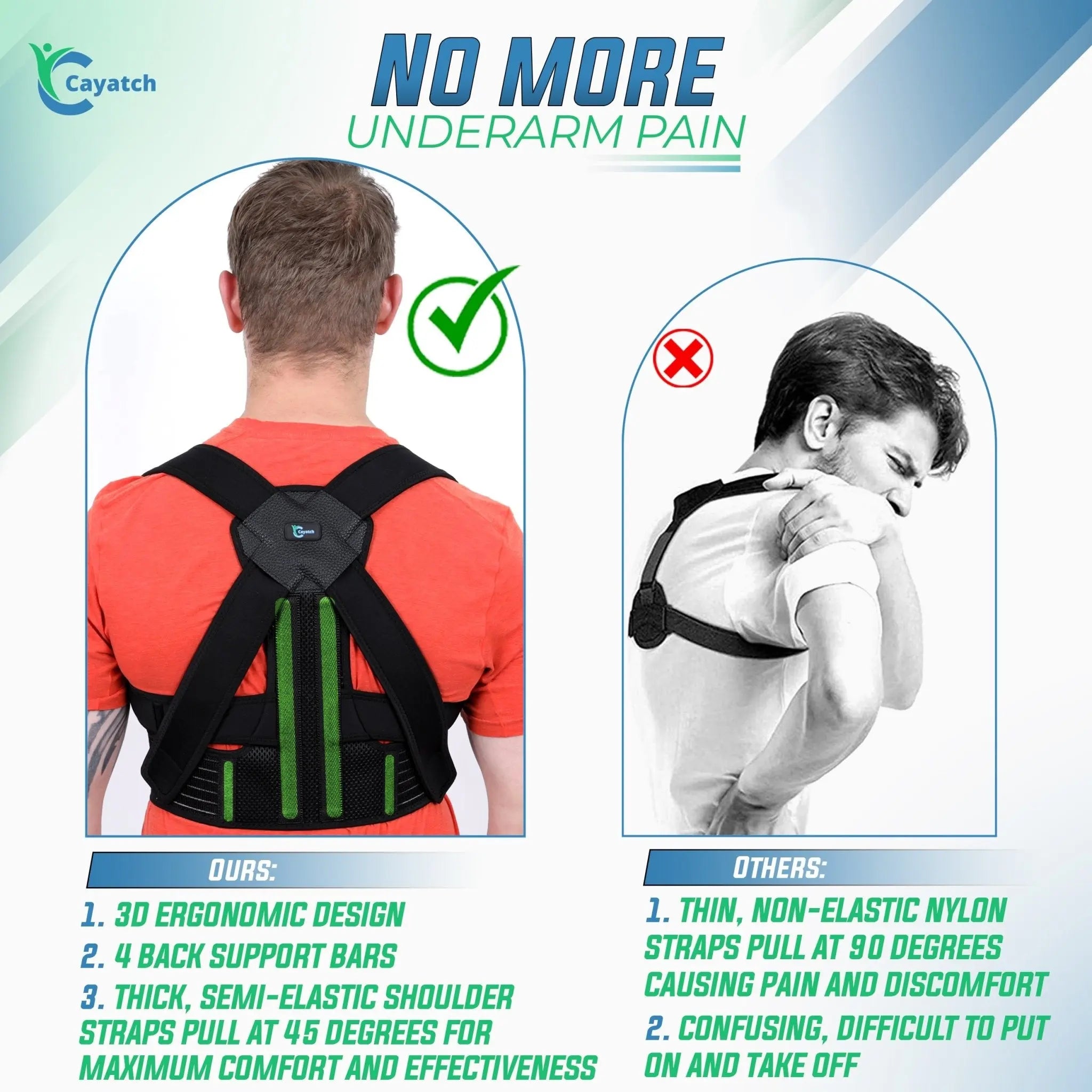 Pull shoulders back brace sales